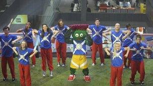 Clyde mascot at launch