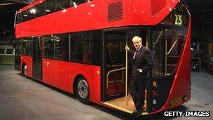 Boris Johnson on bus