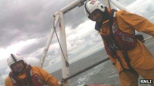 RNLI lifeboat involved in rescue