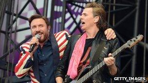 Simon Le Bon and John Taylor