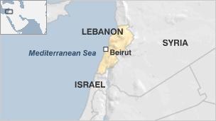 Map of Lebanon