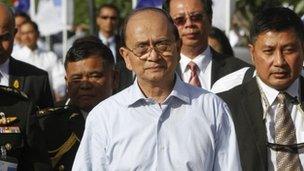 File photo: Burma's President Thein Sein, 22 July 2012