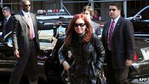 Cristina Fernandez in New York, Sep 2012