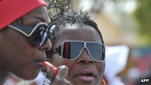 Senegalese female protesters (file photo)