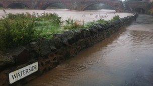 The River Tyne at the Nungate Bridge in Haddington