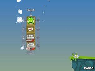 Screenshot from Bad Piggies