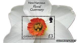 Floral Guernsey stamp