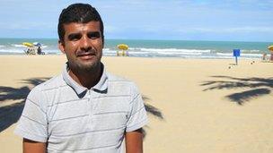 Shark attack survivor Charles Heitor Barroso Pires