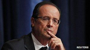 President Francois Hollande - file pic