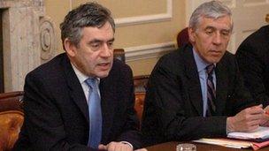 Gordon Brown and Jack Straw