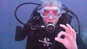 Paul Lawrenson scuba diving