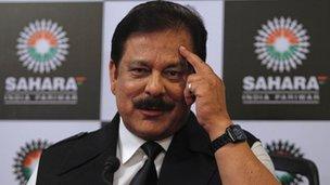 Sahara group chairman Subroto Roy