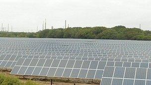 Solar panels in New Forest