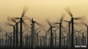 California wind farm, file picture