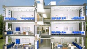 Blueprint of new secondary school in England