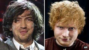 Gary Lightbody and Ed Sheeran