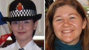 PCs Nicola Hughes and Fiona Bone