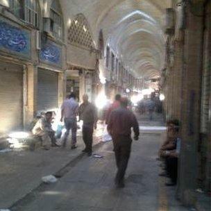 Tehran's central bazaar (3 October)