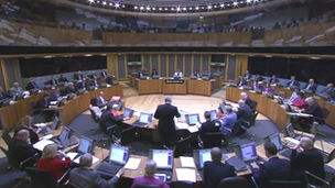 Senedd debating chamber