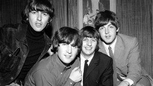 The four Beatles in 1965