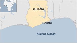 ghana map