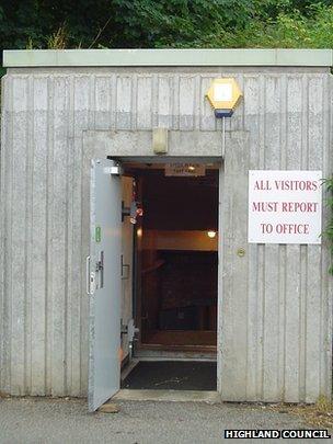 Entrance to the Raigmore bunker