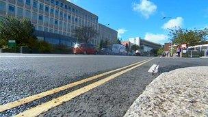 Scene of Exeter arrest