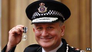 Sean Price with his Queen's Police Medal