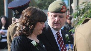 Claire and Michael Wroe, Pte Thomas Wroe's parents