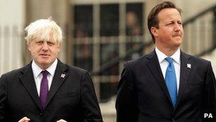 Boris Johnson and David Cameron