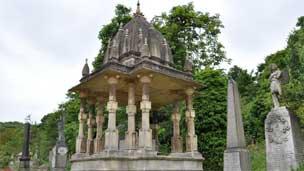 Tomb of Indian reformer Raja Rammohun Roy at Arnos Vale Cemetery