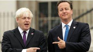 Boris Johnson and David Cameron