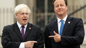 Boris Johnson and David Cameron