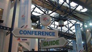 Sign at Conservative Party conference