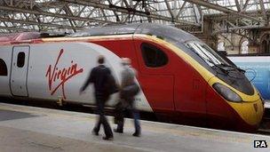 A Virgin train