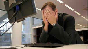 Man at desk