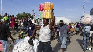 Haitians at the market in Dajabon in May 2012