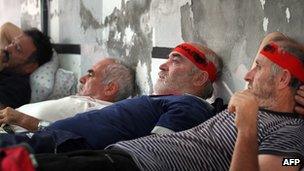 Albanian hunger strikers, 8 Oct 12