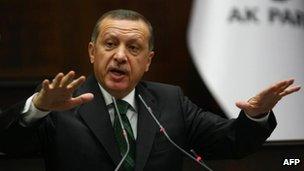 Turkish Prime Minister Recep Tayyip Erdogan, Ankara 9 Oct