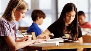 School Children Studying