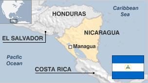 Map of Nicaragua