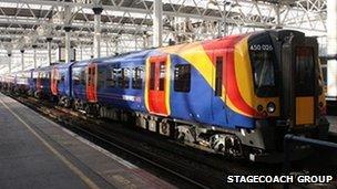 South West Train, Desiro, at London Waterloo