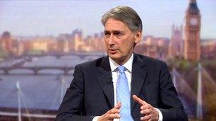 Cabinet minister Philip Hammond on The Andrew Marr Show