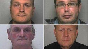 Simon Wyn-Davies, Peter Malpas, Anthony Flack and Nicholas Cordery