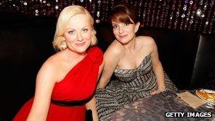 Amy Poehler and Tina Fey