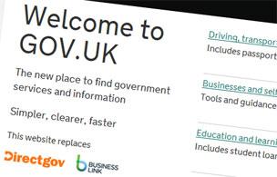 Screenshot of gov.uk