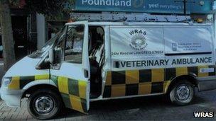 WRAS veterinary ambulance