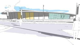 Artists impression of the new National Badminton Centre