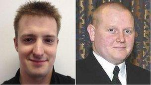 PC Daniel Hermann and PC Stephen Caulfield