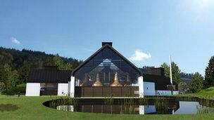 An artist's impression of the new distillery planned for Speyside